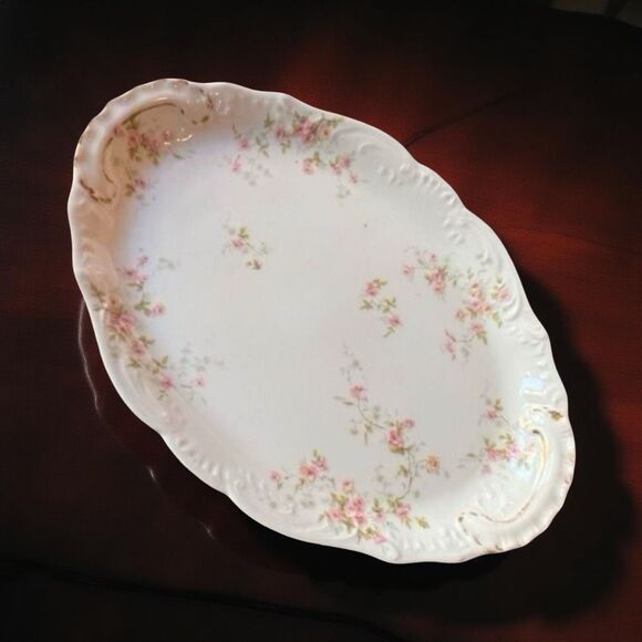 Antique Theodore Haviland Limoges Porcelain 11" Oval Serving Platter - Picture 1 of 3